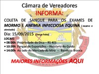 Coleta de Sangue para os exames de Mormo e Anemina infecciosa equina