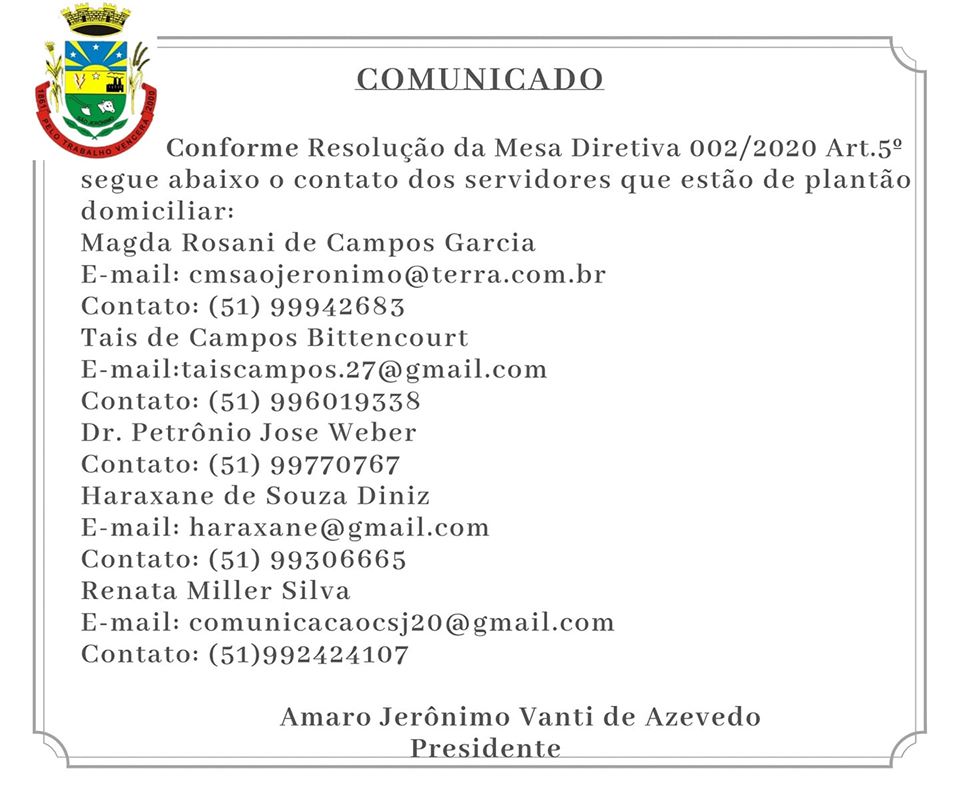 COMUNICADO 