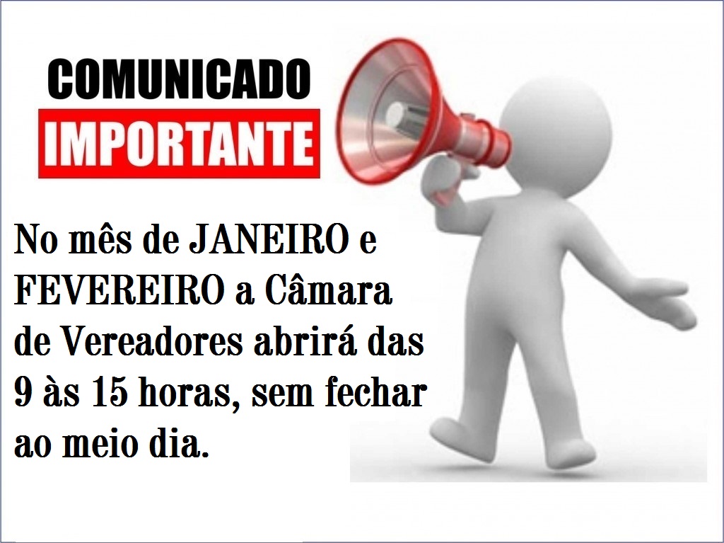 Comunicado de utilidade pública.